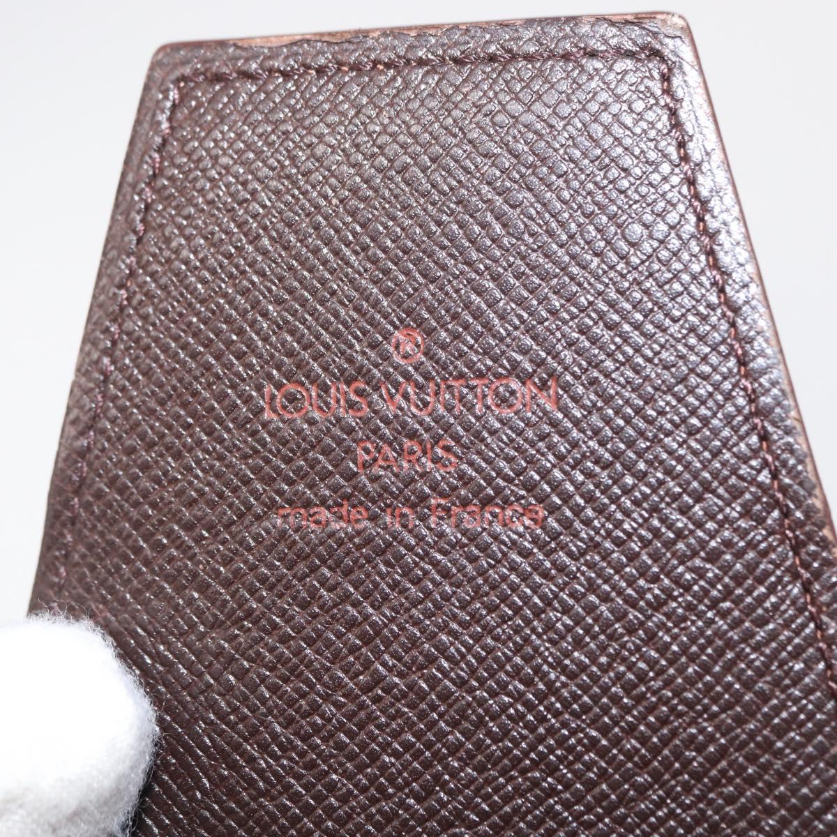 LOUIS VUITTON Damier Ebene Etui Cigarette Case N63024 LV Auth 154855