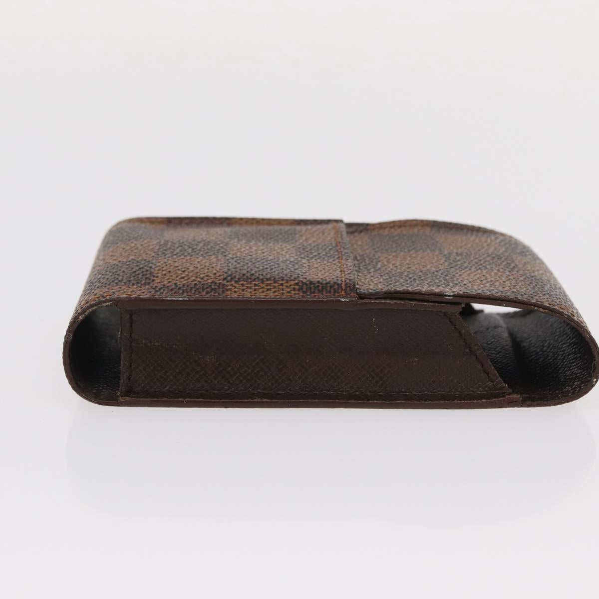 LOUIS VUITTON Damier Ebene Etui Cigarette Case N63024 LV Auth 154855