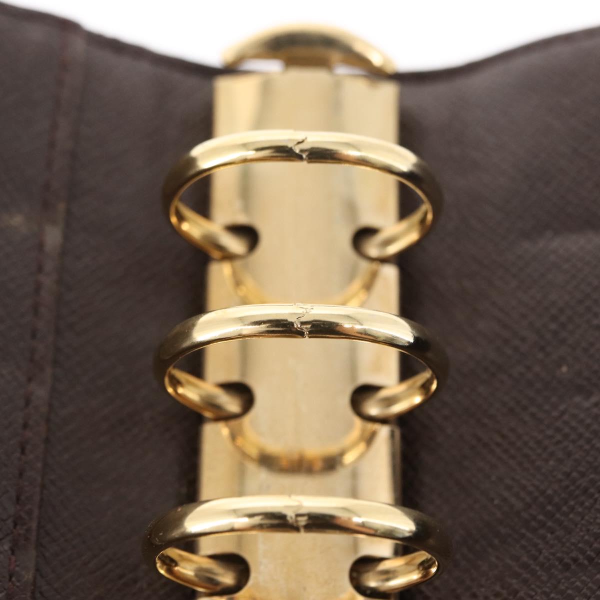 LOUIS VUITTON Damier Ebene Agenda MM Day Planner Cover R20240 LV Auth 154857