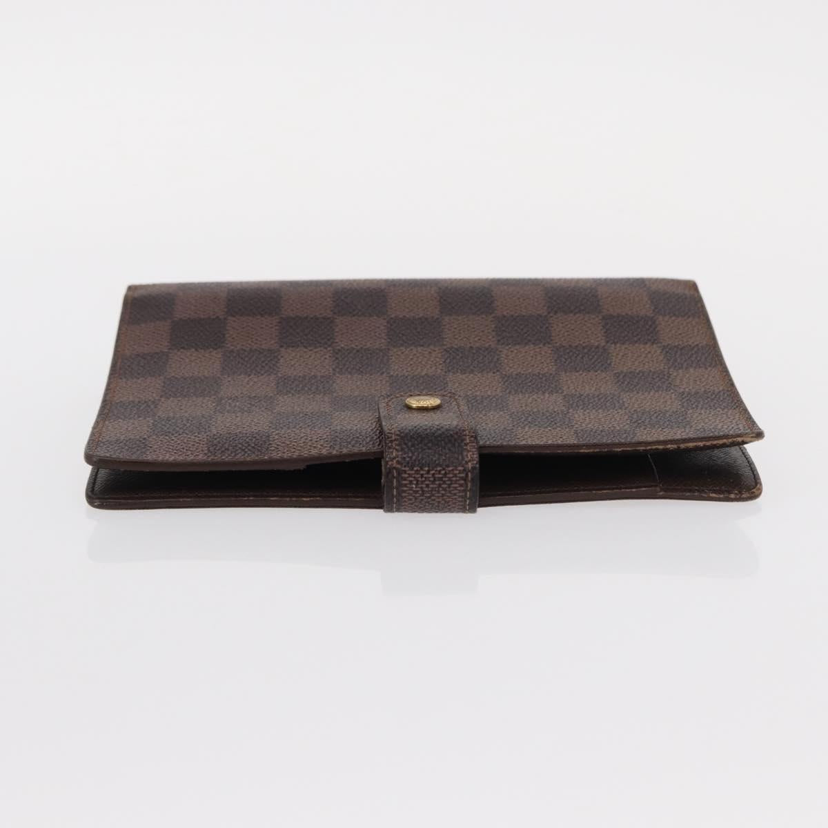 LOUIS VUITTON Damier Ebene Agenda MM Day Planner Cover R20240 LV Auth 154857