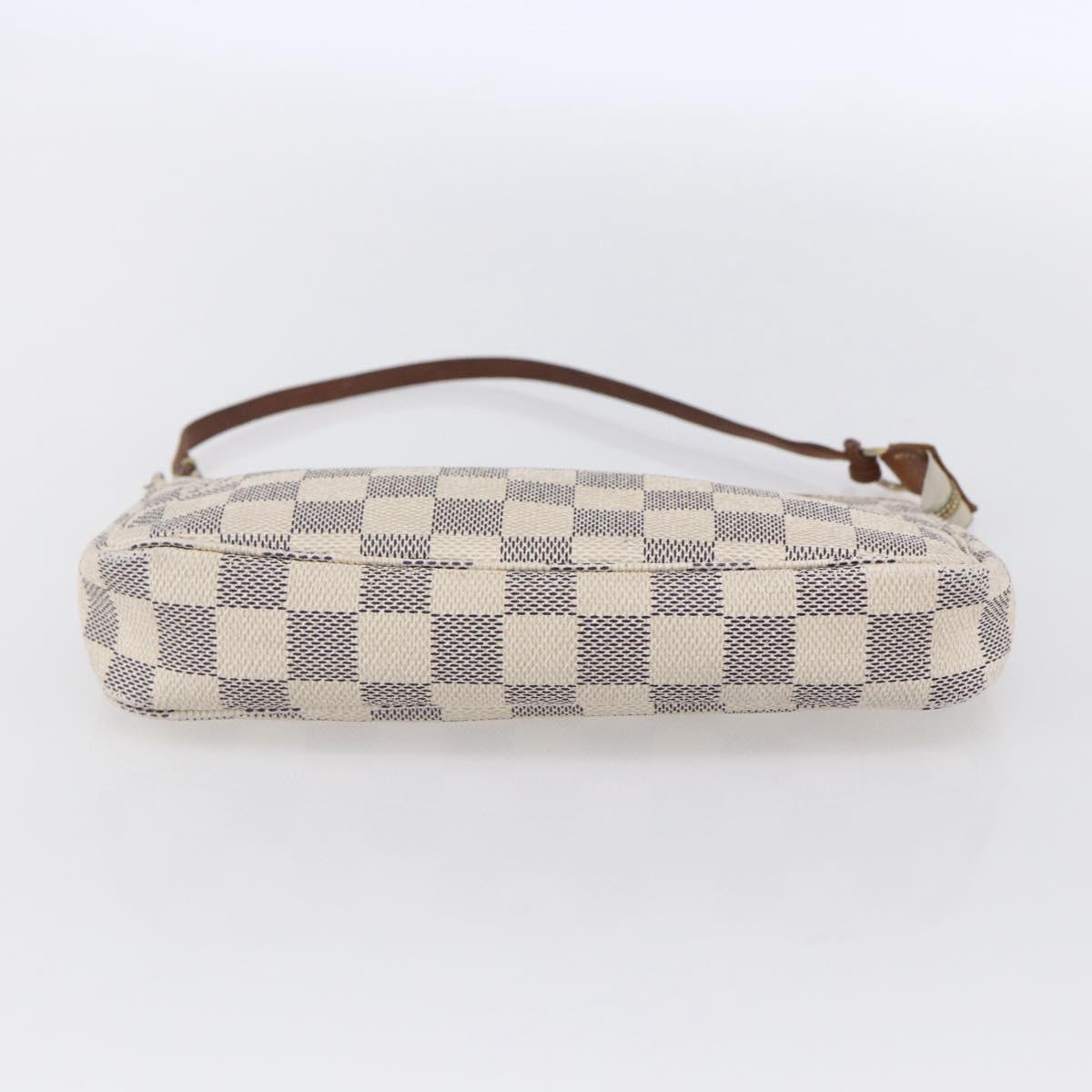 LOUIS VUITTON Damier Azur Pochette Accessoires Pouch N51986 LV Auth 154858
