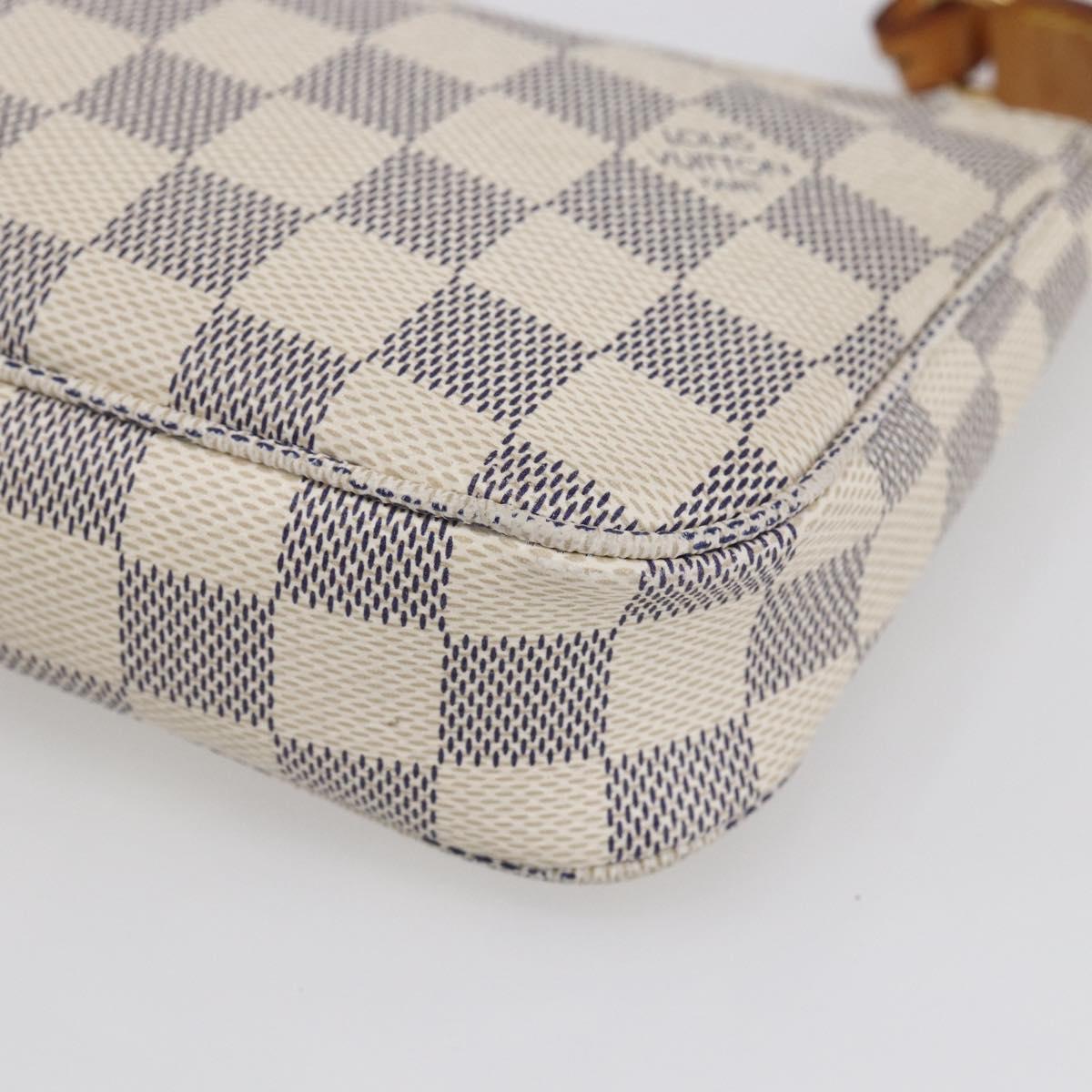 LOUIS VUITTON Damier Azur Pochette Accessoires Pouch N51986 LV Auth 154860M