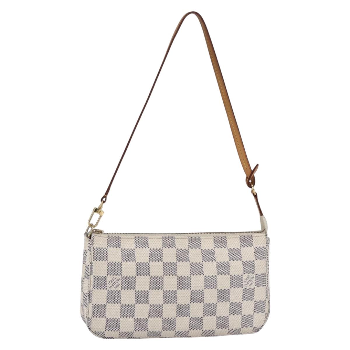 LOUIS VUITTON Damier Azur Pochette Accessoires Pouch N51986 LV Auth 154860M