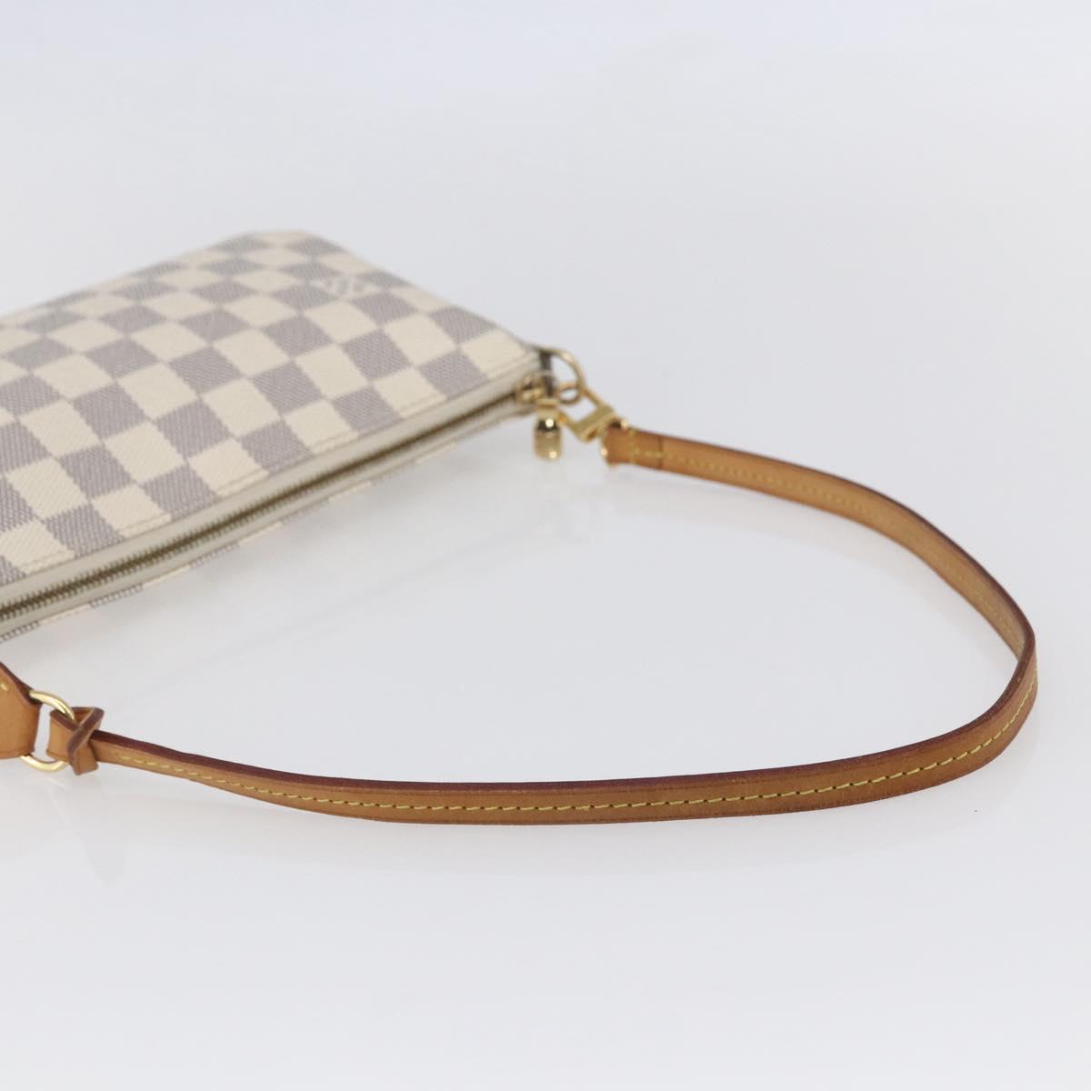 LOUIS VUITTON Damier Azur Pochette Accessoires Pouch N51986 LV Auth 154860M