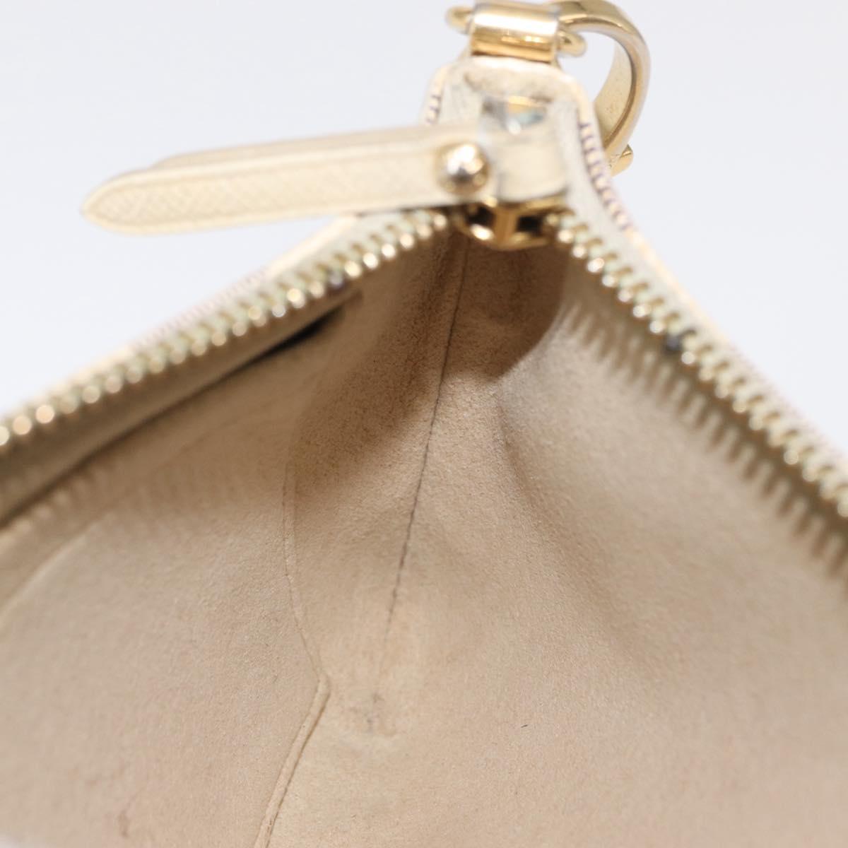 LOUIS VUITTON Damier Azur Pochette Mira MM Accessory Pouch N63090 LV Auth 154861