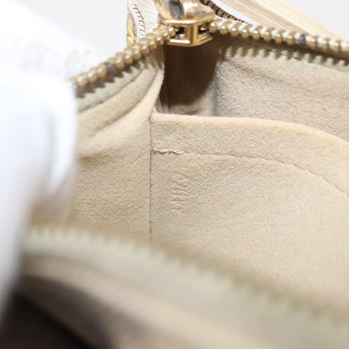 LOUIS VUITTON Damier Azur Pochette Mira MM Accessory Pouch N63090 LV Auth 154861