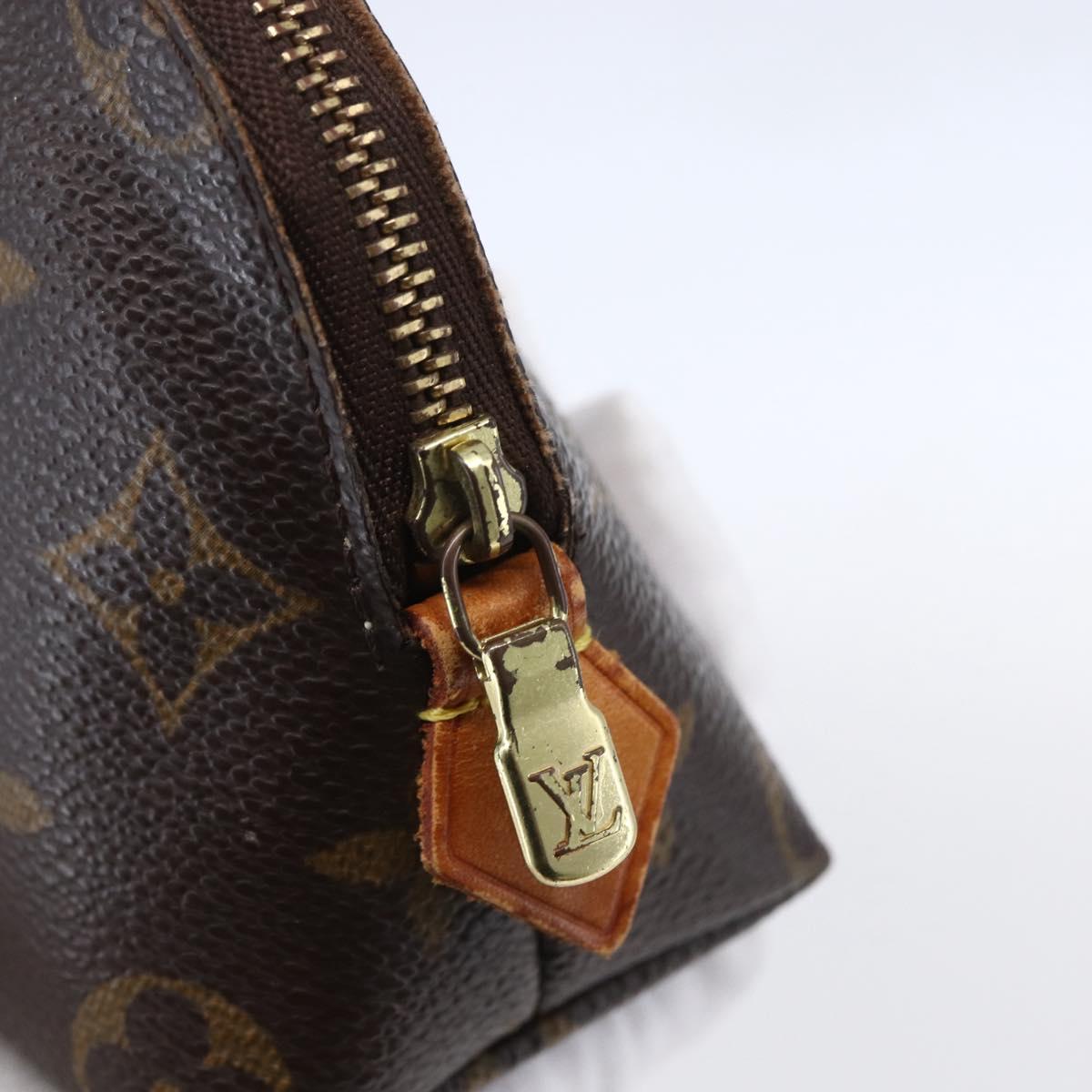 LOUIS VUITTON Monogram Pochette Cosmetic PM Pouch M43998 LV Auth 154863