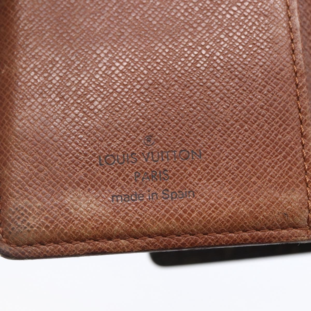 LOUIS VUITTON Monogram Agenda PM Day Planner Cover R20005 LV Auth 154868