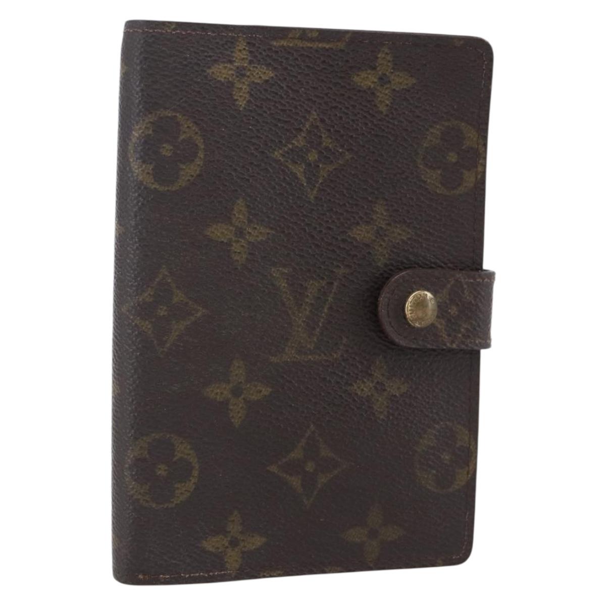 LOUIS VUITTON Monogram Agenda PM Day Planner Cover R20005 LV Auth 154868