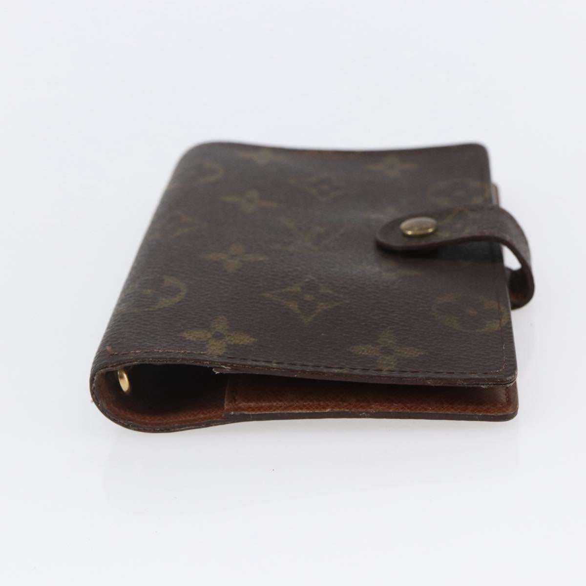 LOUIS VUITTON Monogram Agenda PM Day Planner Cover R20005 LV Auth 154868