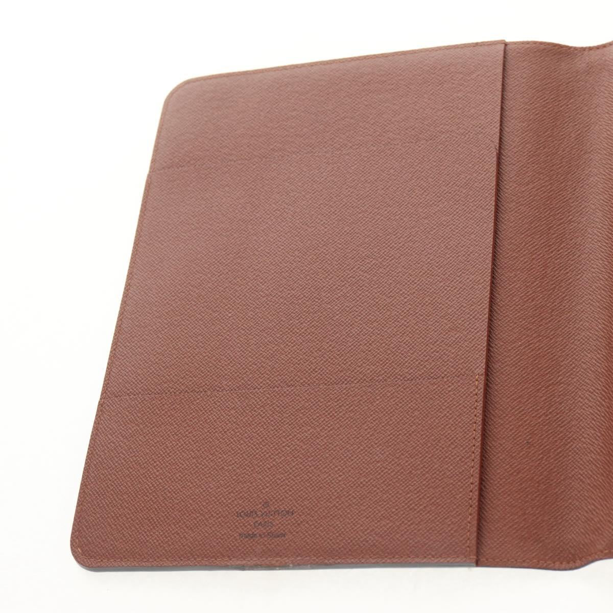 LOUIS VUITTON Monogram Agenda Bureau Day Planner Cover R20100 LV Auth 154869A