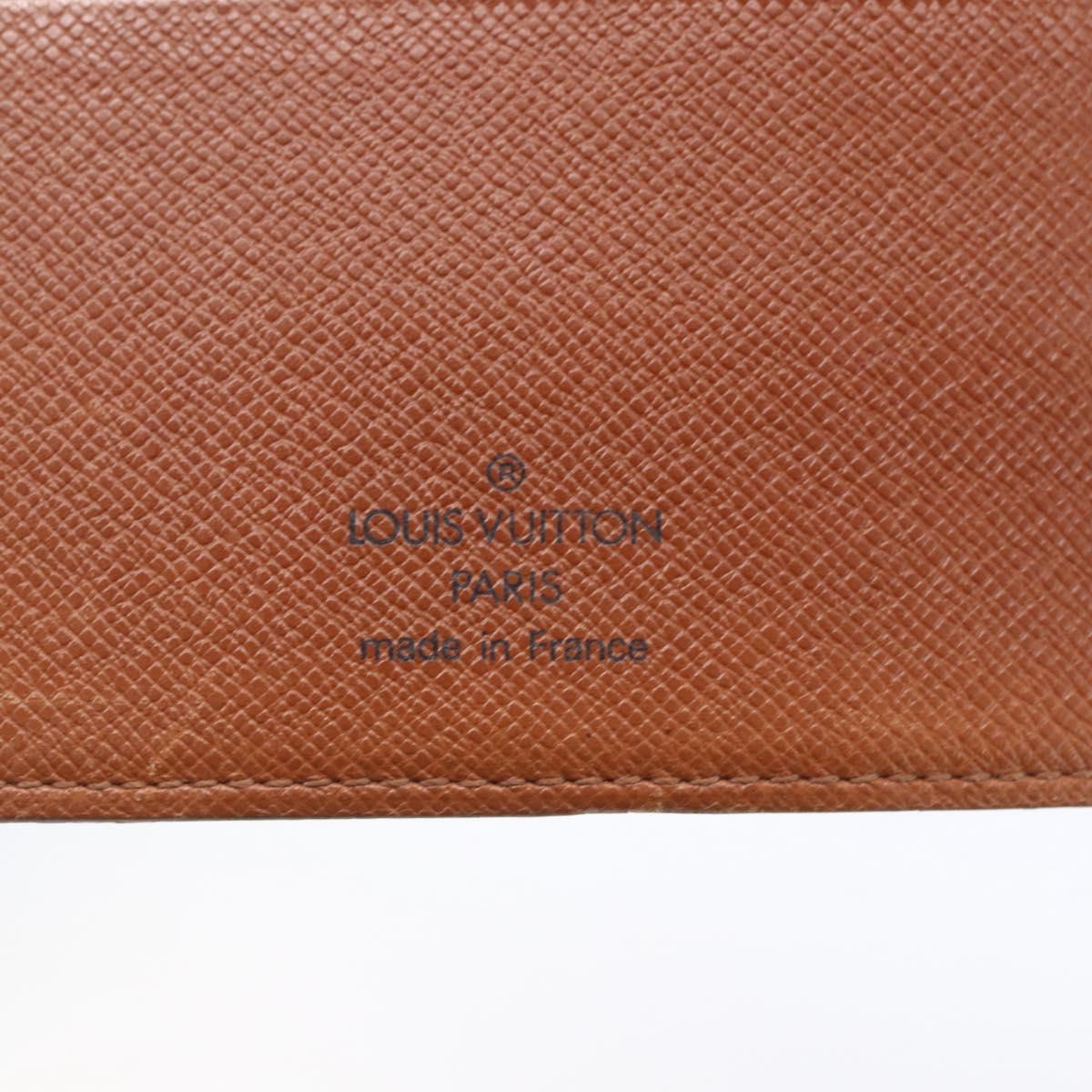 LOUIS VUITTON Monogram Agenda MM Day Planner Cover R20105 LV Auth 154870
