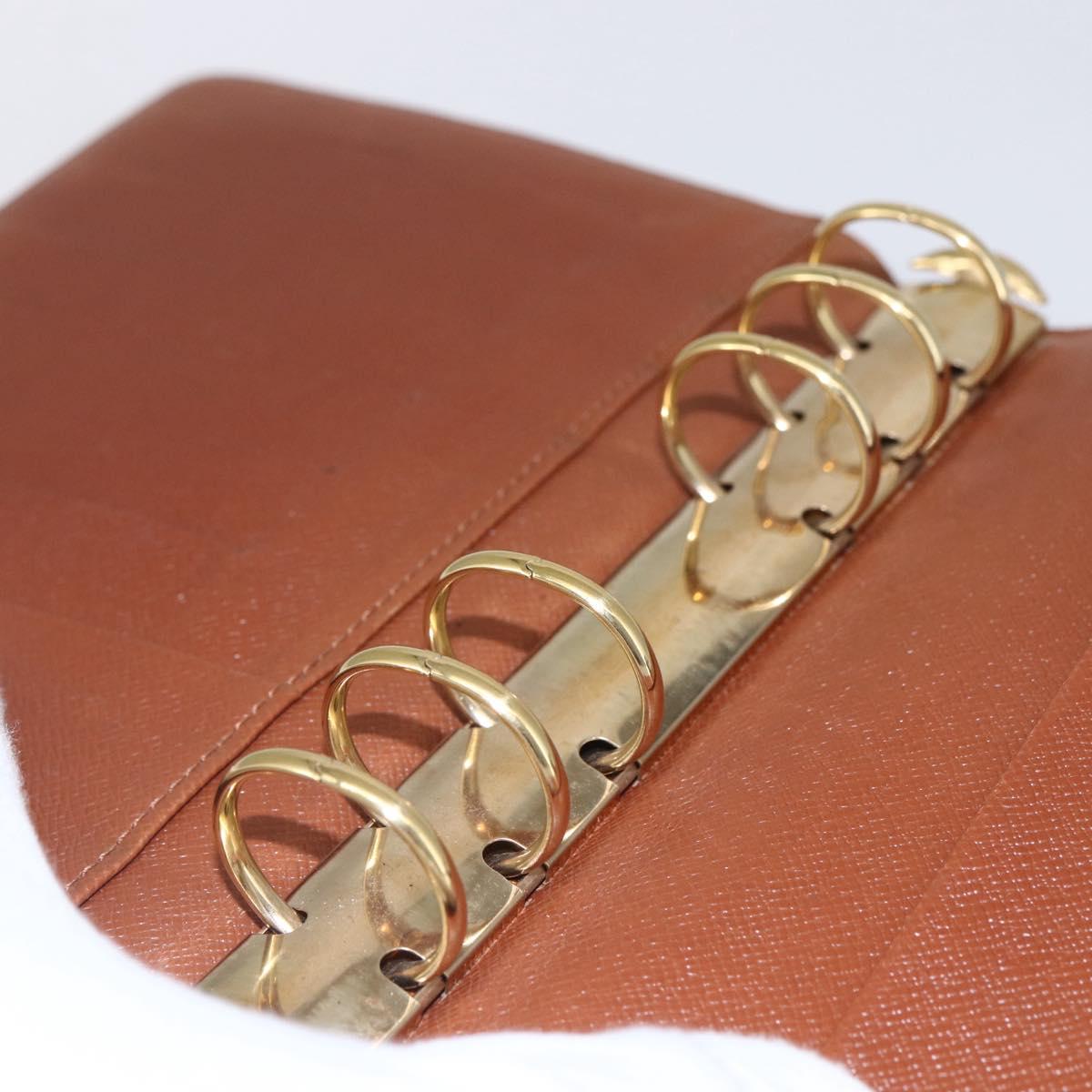 LOUIS VUITTON Monogram Agenda MM Day Planner Cover R20105 LV Auth 154870