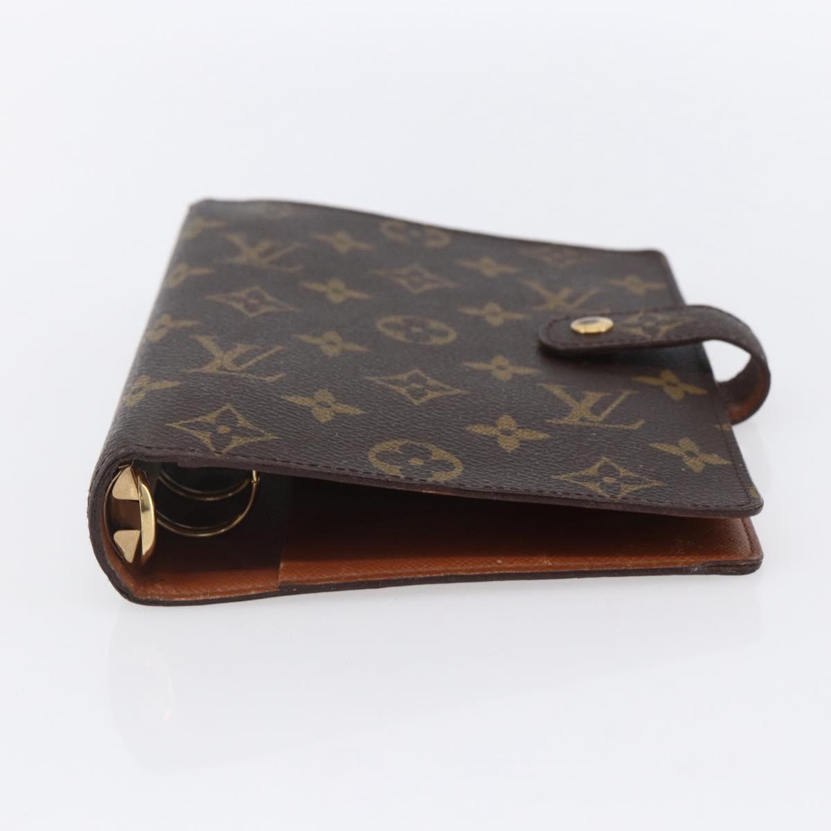 LOUIS VUITTON Monogram Agenda MM Day Planner Cover R20105 LV Auth 154870