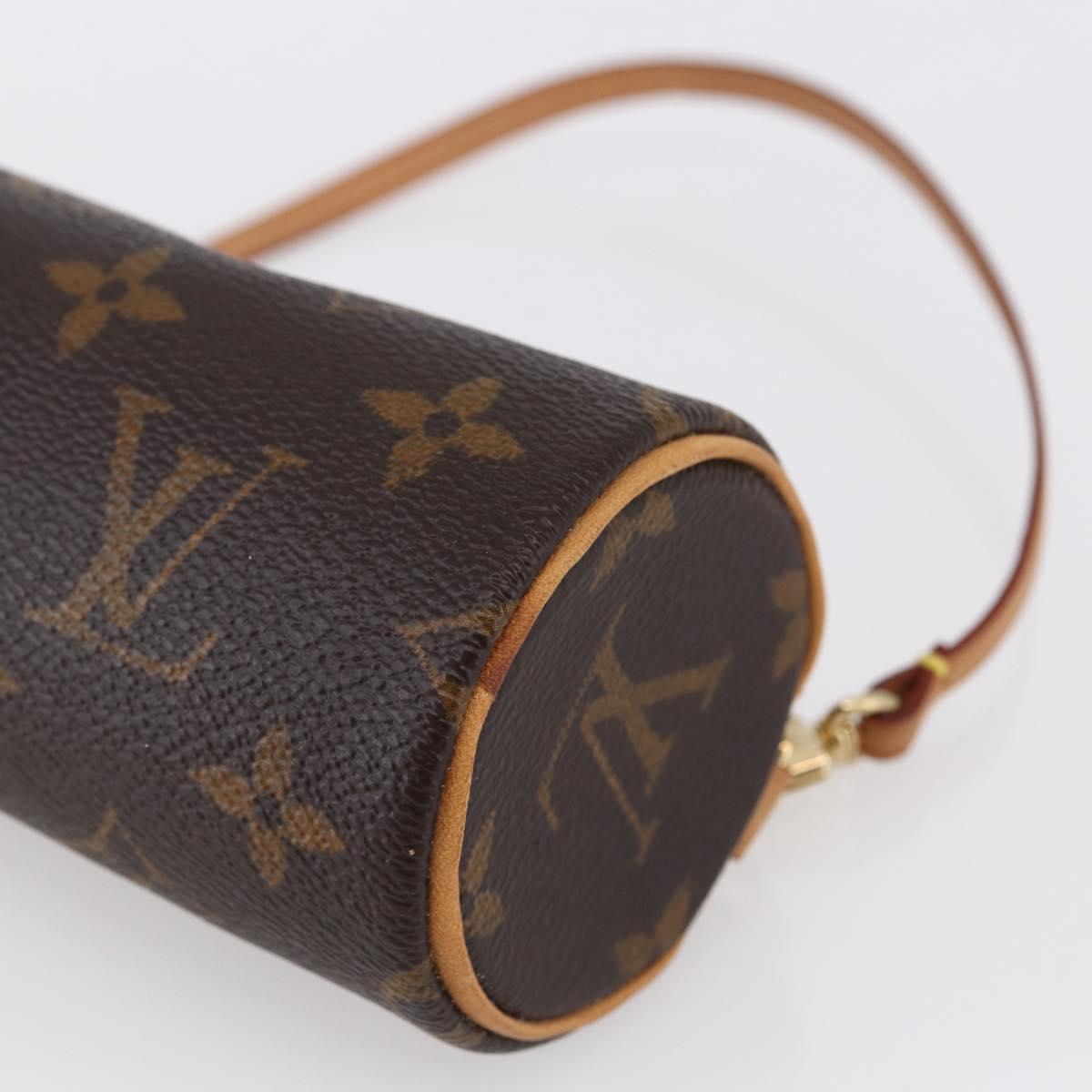 LOUIS VUITTON Monogram Papillon Pouch LV Auth 154871M