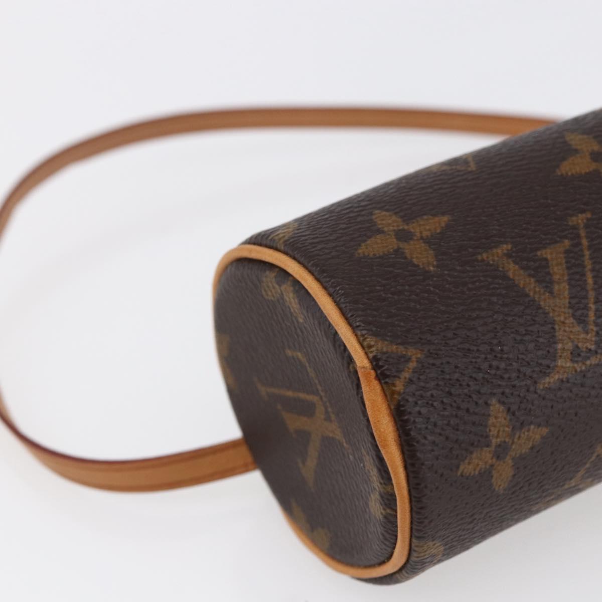 LOUIS VUITTON Monogram Papillon Pouch LV Auth 154871M