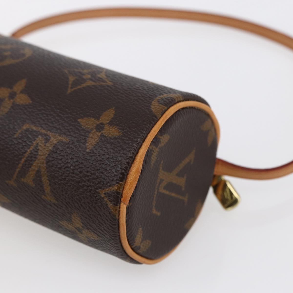 LOUIS VUITTON Monogram Papillon Pouch LV Auth 154871M