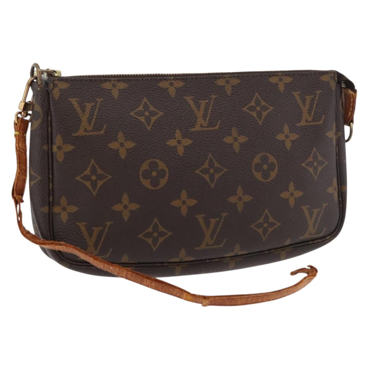 LOUIS VUITTON Monogram Pochette Accessoires Pouch M51980 LV Auth 154873