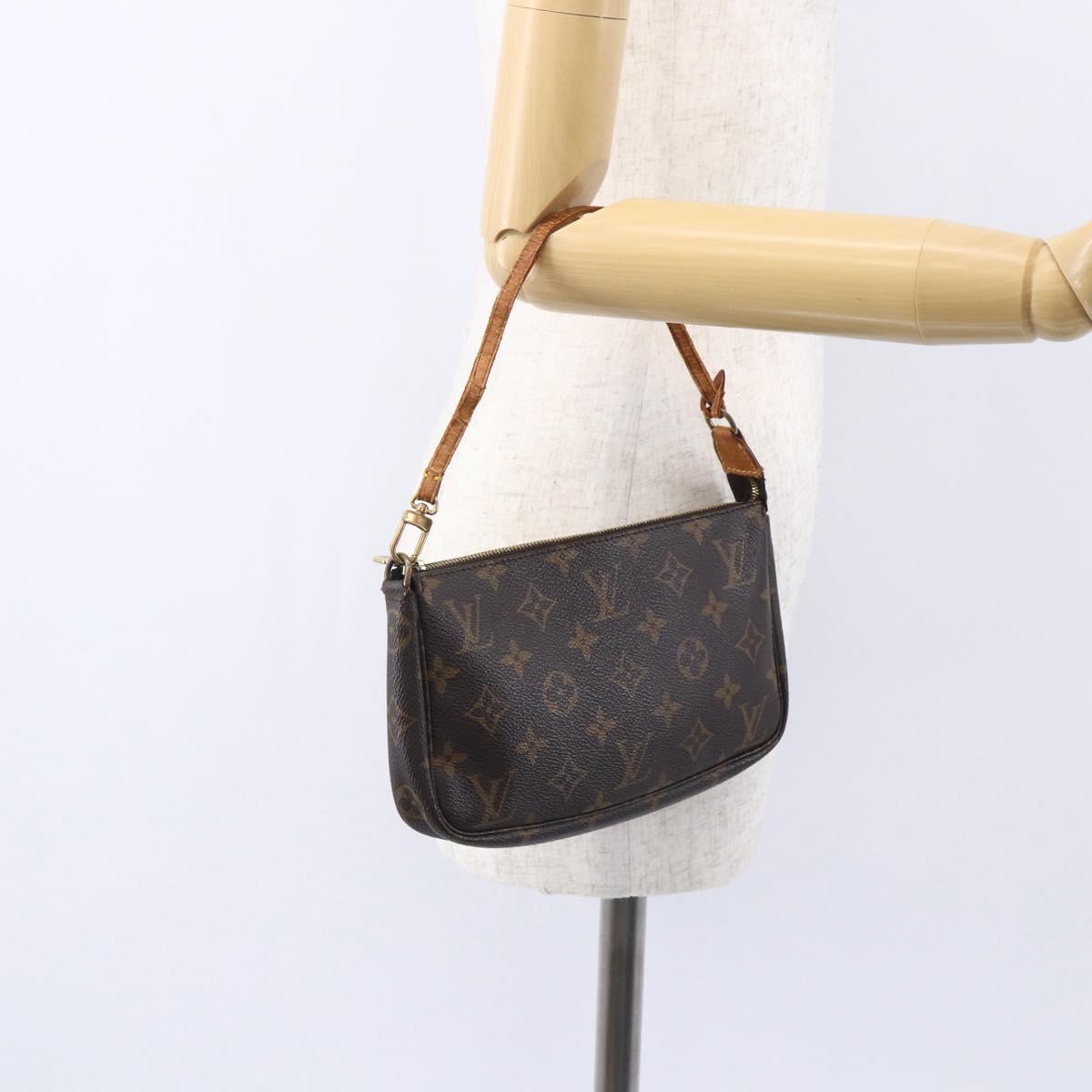 LOUIS VUITTON Monogram Pochette Accessoires Pouch M51980 LV Auth 154873