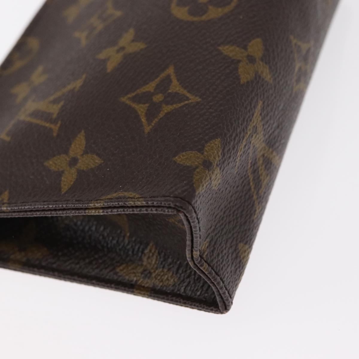 LOUIS VUITTON Monogram Poche Toilette 15 Pouch M47546 LV Auth 154877