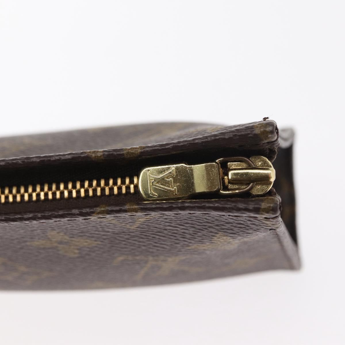 LOUIS VUITTON Monogram Poche Toilette 15 Pouch M47546 LV Auth 154877