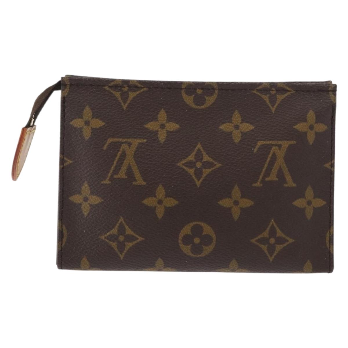 LOUIS VUITTON Monogram Poche Toilette 15 Pouch M47546 LV Auth 154877