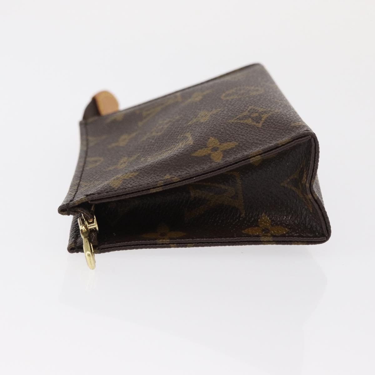 LOUIS VUITTON Monogram Poche Toilette 15 Pouch M47546 LV Auth 154877