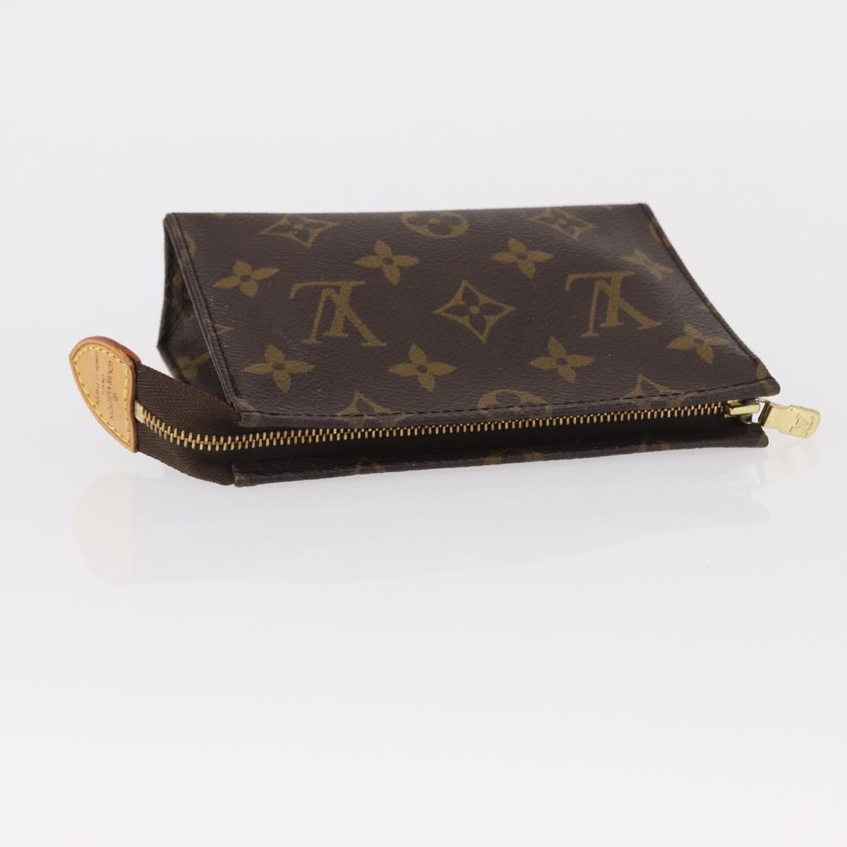 LOUIS VUITTON Monogram Poche Toilette 15 Pouch M47546 LV Auth 154877