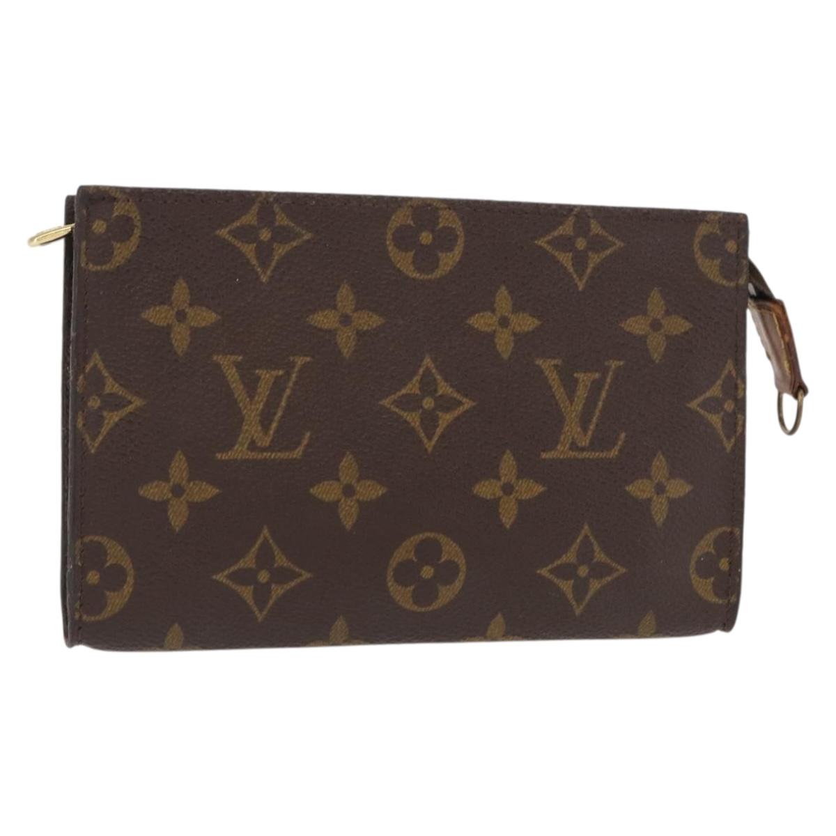 LOUIS VUITTON Monogram Bucket PM Accessory Pouch LV Auth 154880