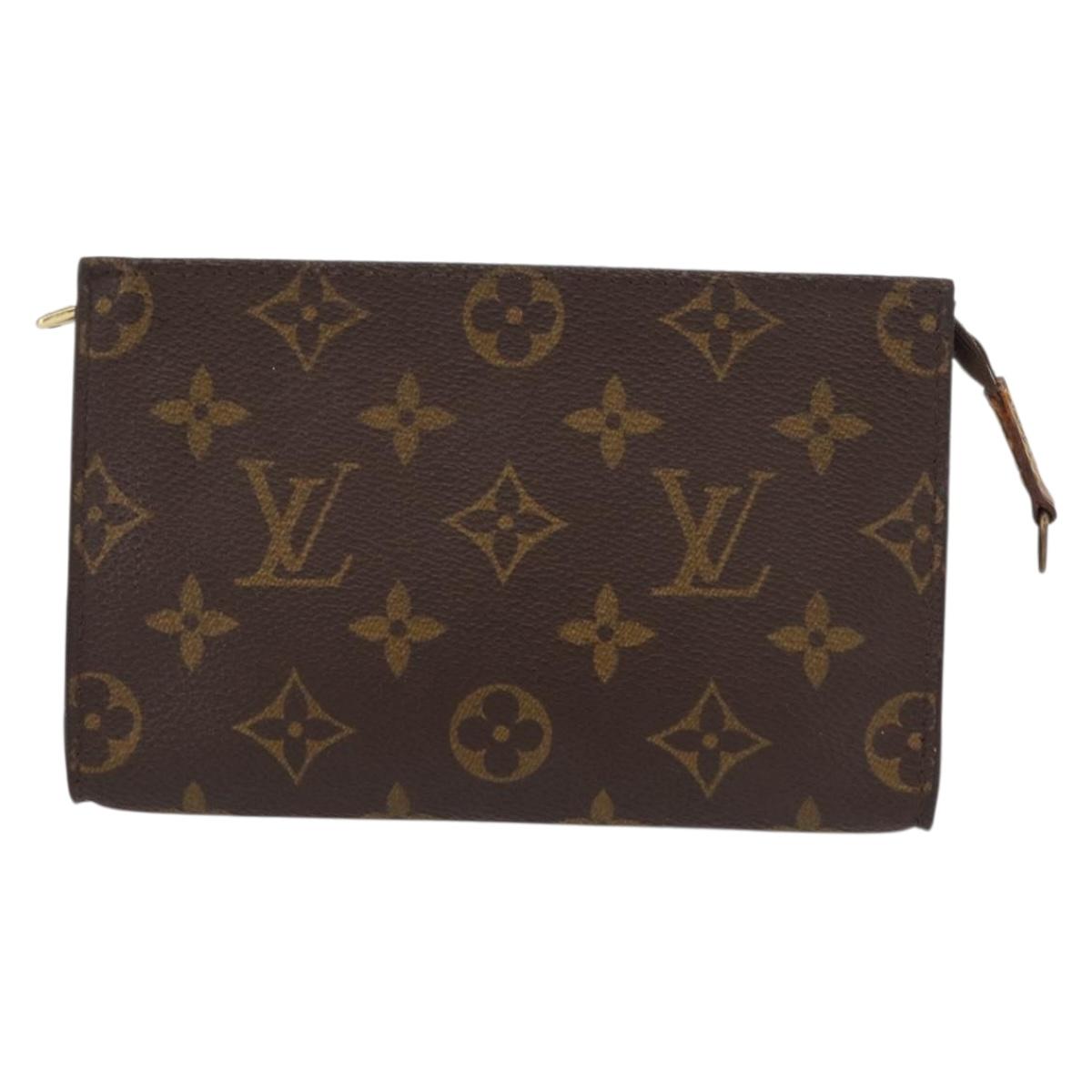 LOUIS VUITTON Monogram Bucket PM Accessory Pouch LV Auth 154880
