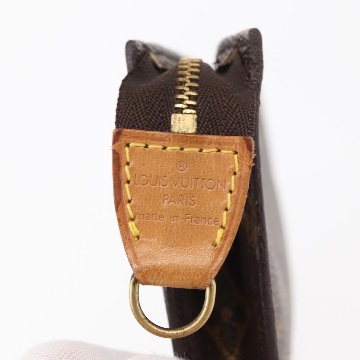 LOUIS VUITTON Monogram Bucket PM Accessory Pouch LV Auth 154881
