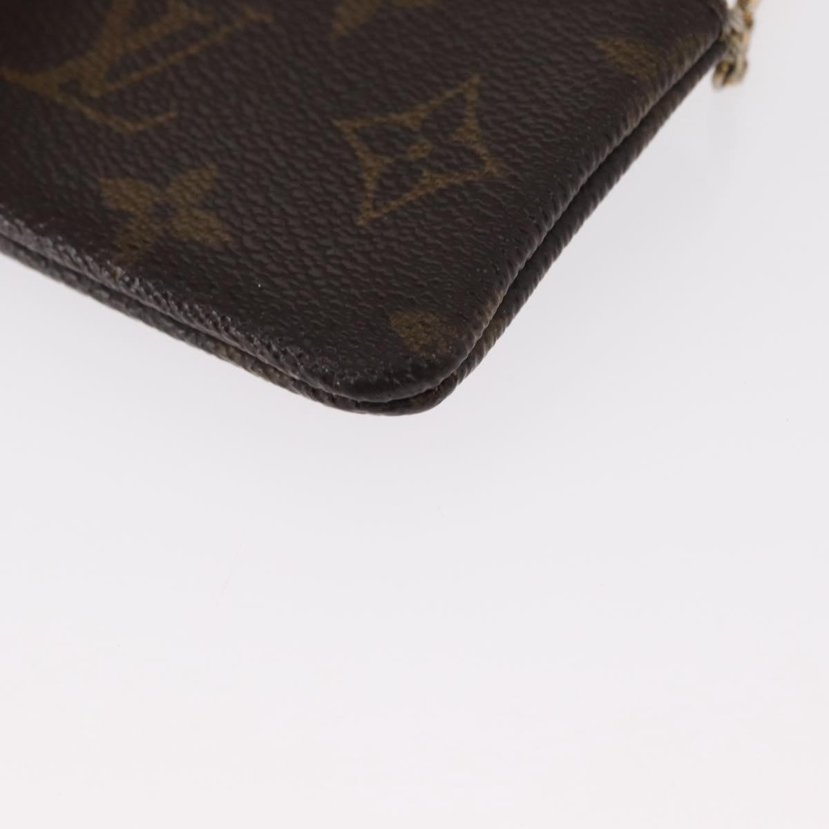 LOUIS VUITTON Monogram Pochette Cles Coin Purse M60033 LV Auth 154883