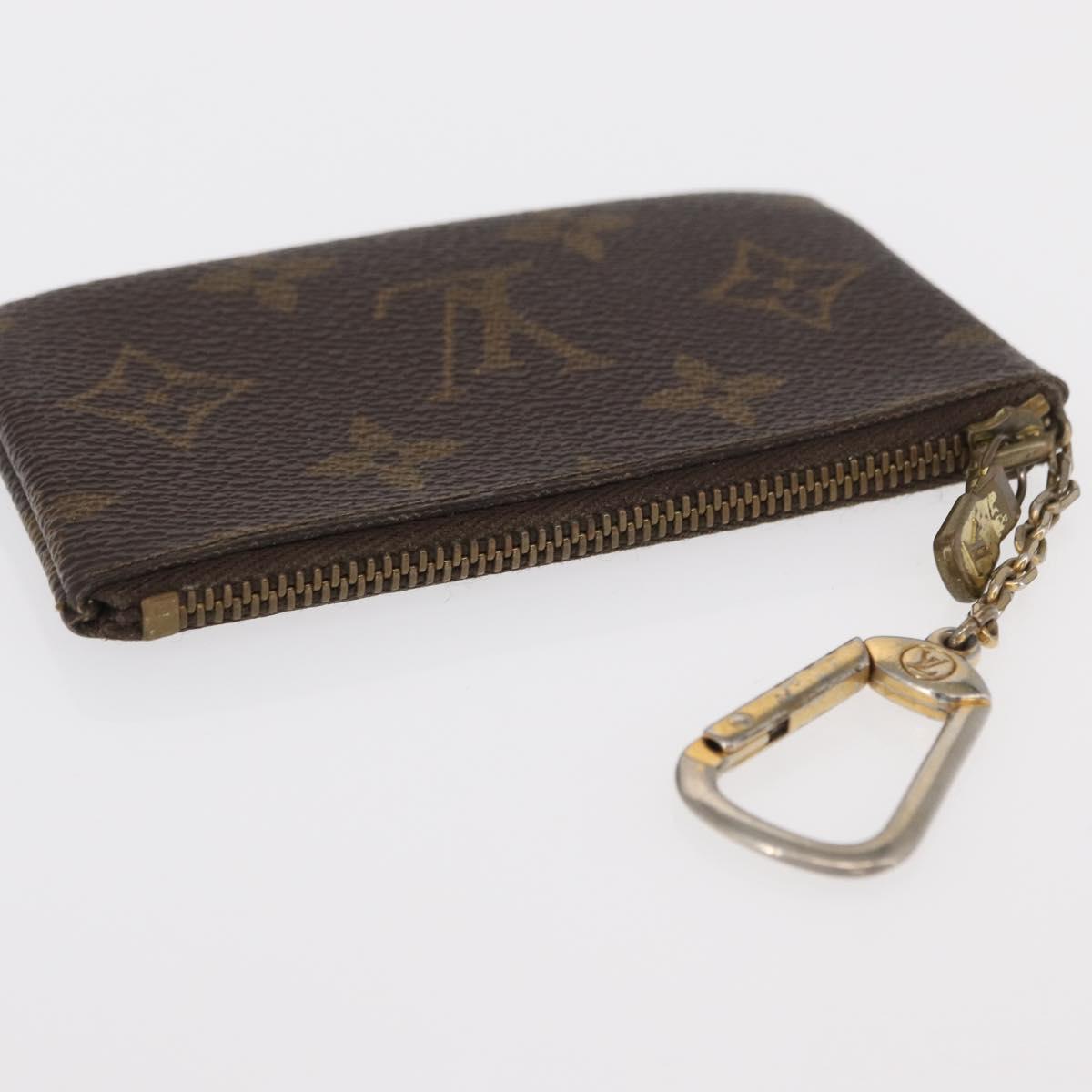 LOUIS VUITTON Monogram Pochette Cles Coin Purse M60033 LV Auth 154883