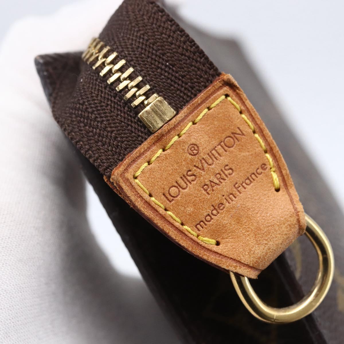 LOUIS VUITTON Monogram Bucket PM Accessory Pouch LV Auth 154884