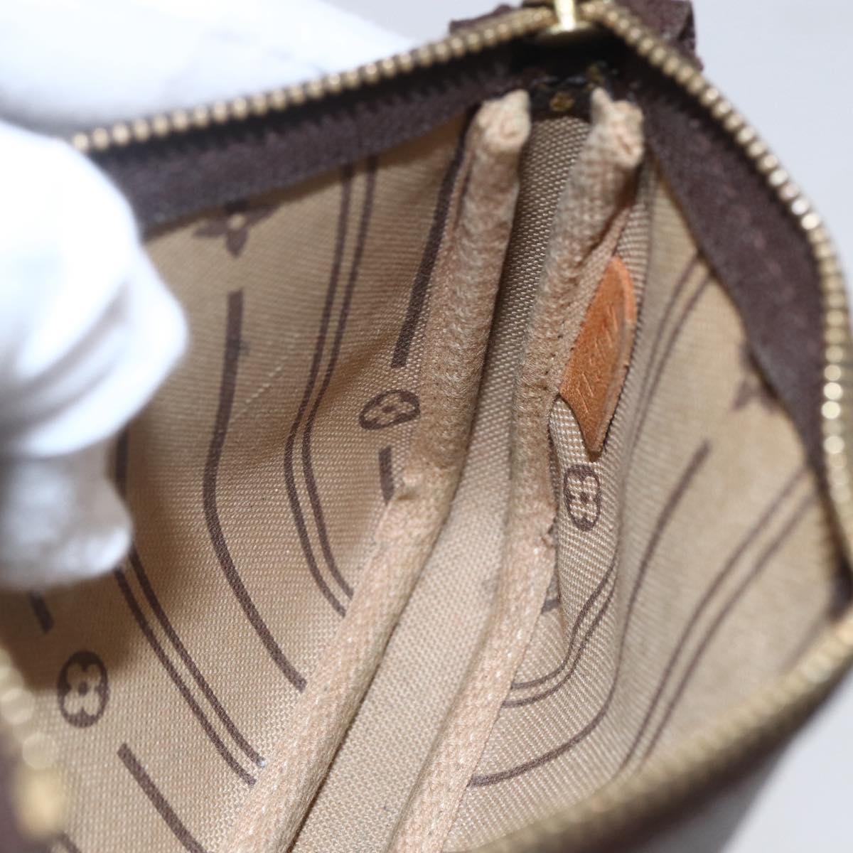 LOUIS VUITTON Monogram T&B Mini Pochette Accessoires Pouch M60153 LV Auth 154886