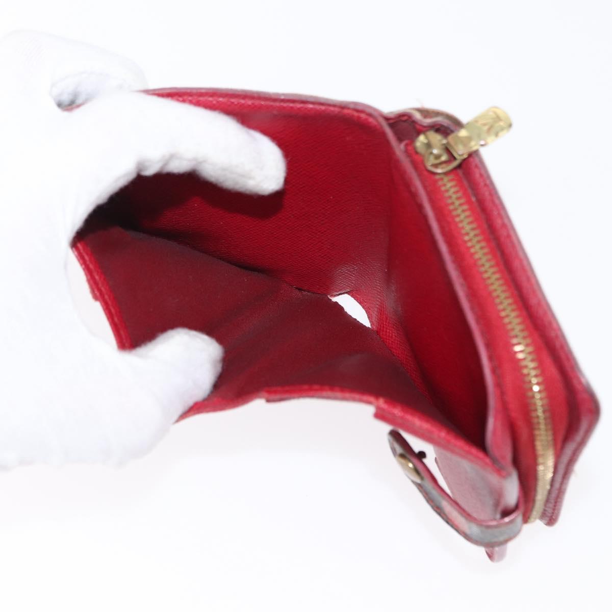 LOUIS VUITTON Monogram Cherry Compact Zip Bifold Wallet M95005 LV Auth 154887