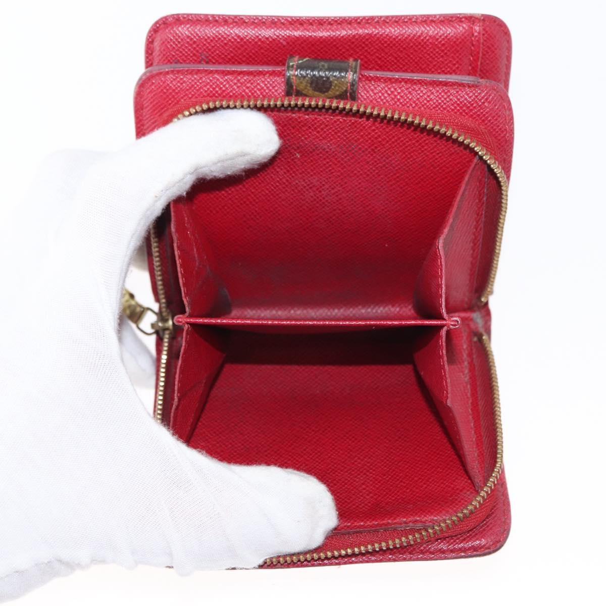 LOUIS VUITTON Monogram Cherry Compact Zip Bifold Wallet M95005 LV Auth 154887