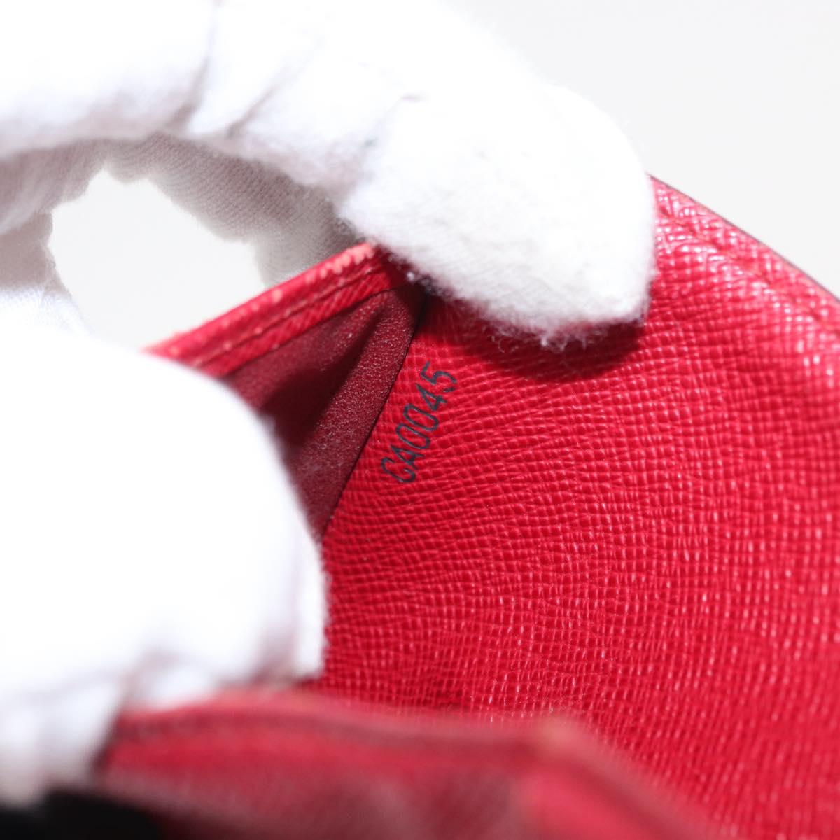 LOUIS VUITTON Monogram Cherry Compact Zip Bifold Wallet M95005 LV Auth 154887