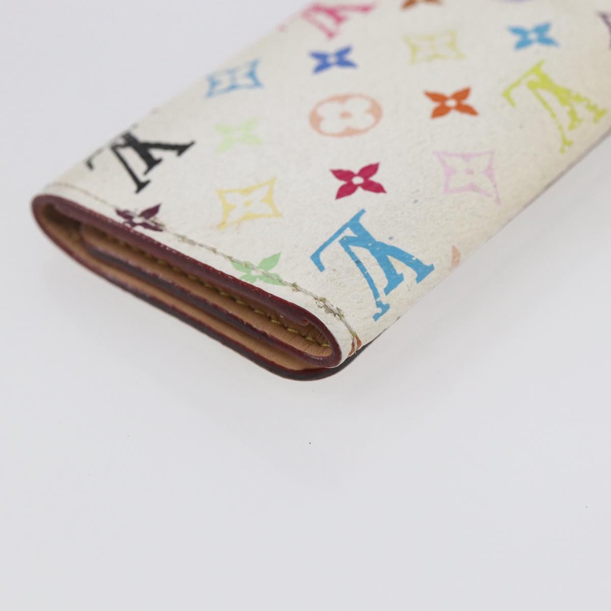 LOUIS VUITTON Monogram Multicolor Multicles 4 Key Case White M93731 Auth 154888