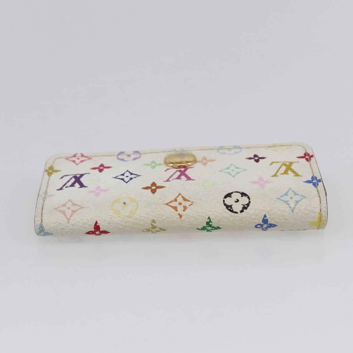 LOUIS VUITTON Monogram Multicolor Multicles 4 Key Case White M93731 Auth 154888