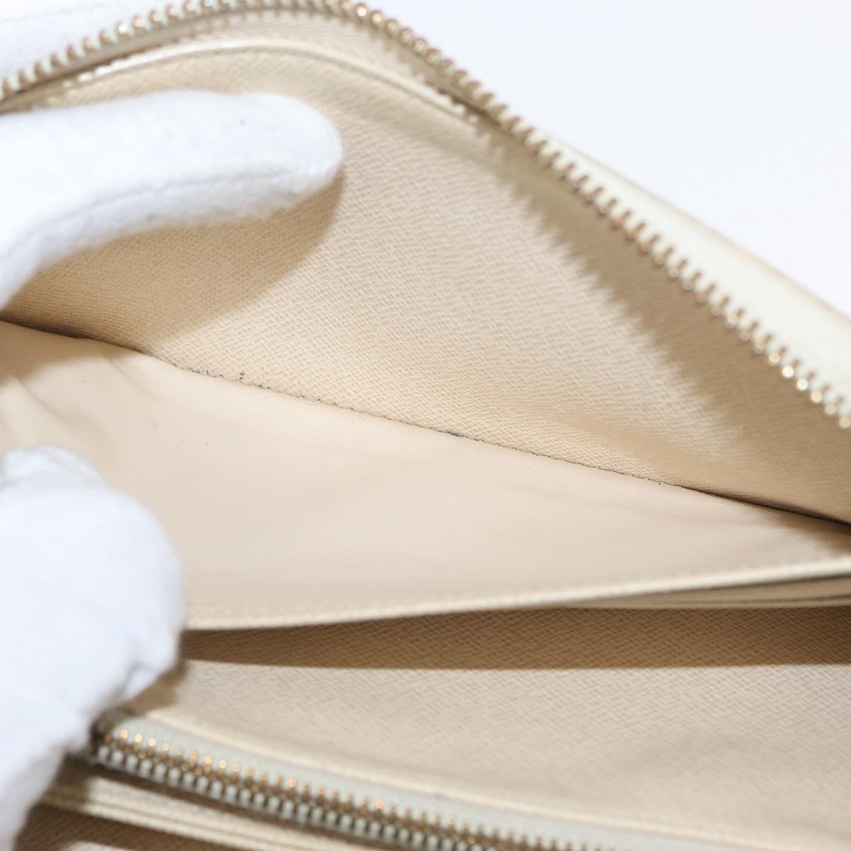 LOUIS VUITTON Damier Azur Zippy Wallet Long Wallet N60019 LV Auth 154889