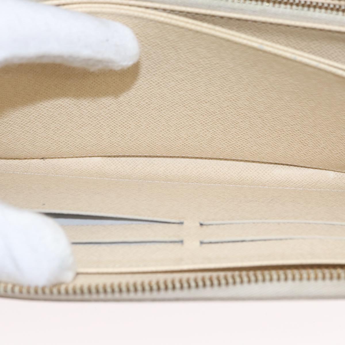 LOUIS VUITTON Damier Azur Zippy Wallet Long Wallet N60019 LV Auth 154889