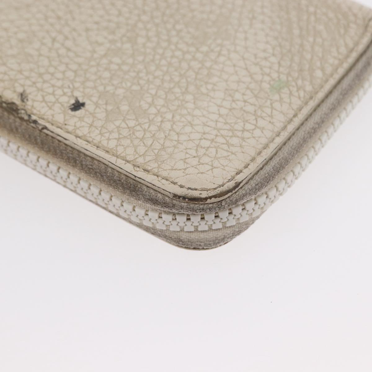 LOUIS VUITTON Monogram Empreinte Zippy Wallet Vertical Neige M80337 Auth 154891