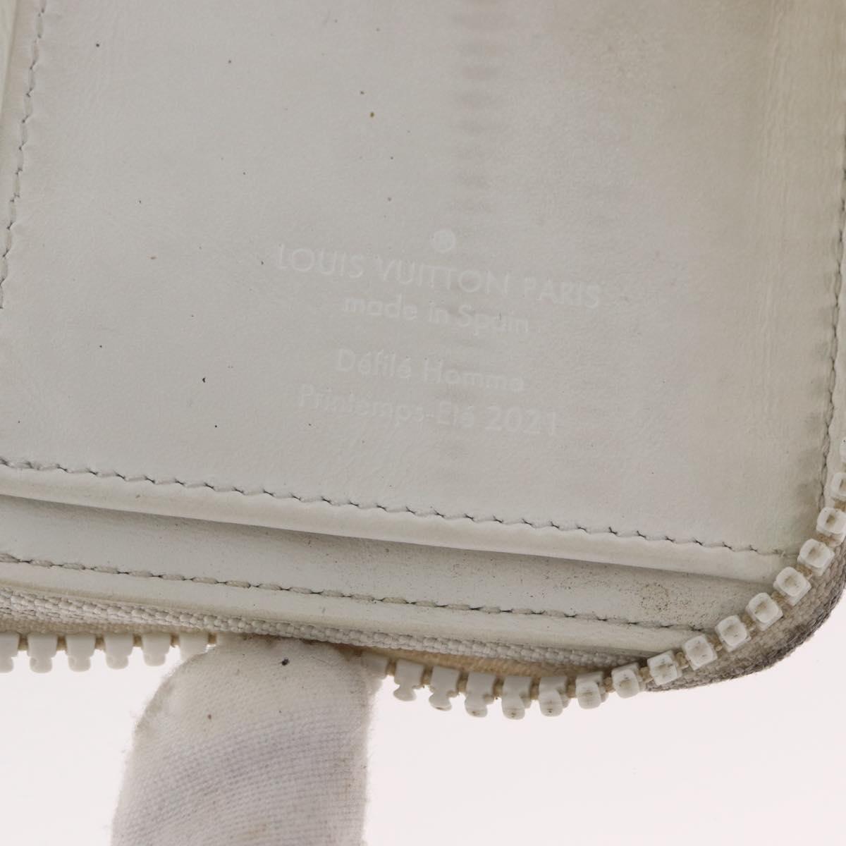 LOUIS VUITTON Monogram Empreinte Zippy Wallet Vertical Neige M80337 Auth 154891