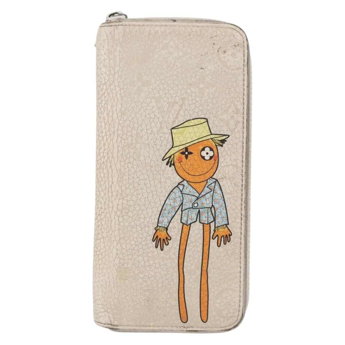 LOUIS VUITTON Monogram Empreinte Zippy Wallet Vertical Neige M80337 Auth 154891