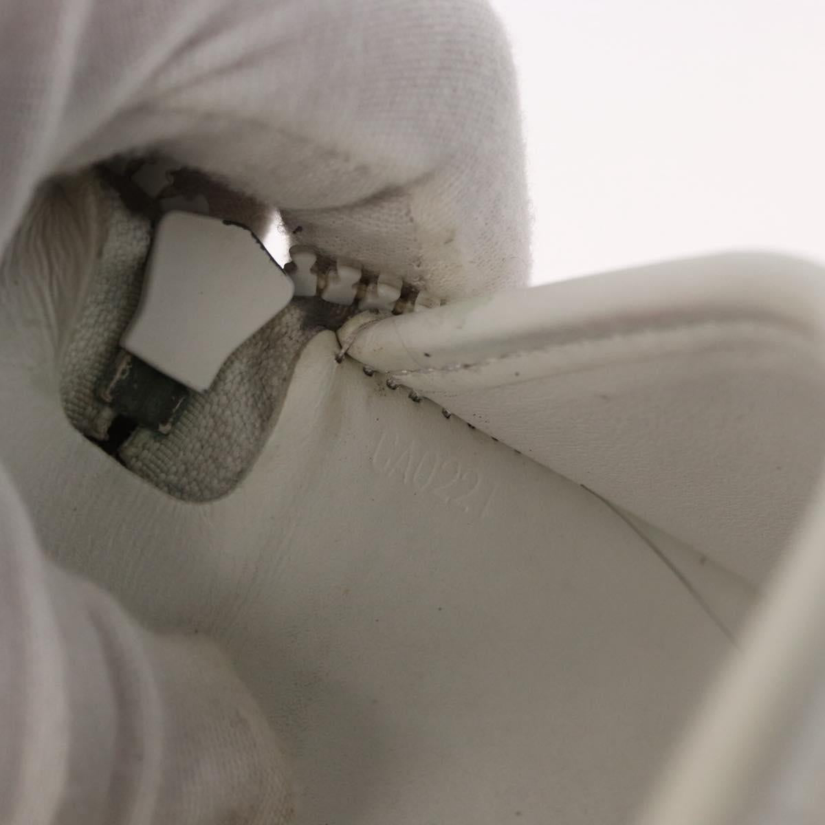 LOUIS VUITTON Monogram Empreinte Zippy Wallet Vertical Neige M80337 Auth 154891