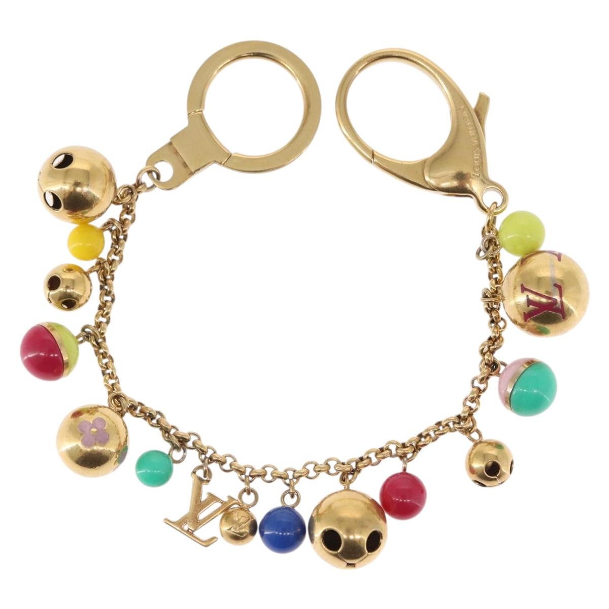 LOUIS VUITTON Porte Chainne Grullo metal Multicolor Gold Tone M62226 Auth 154893