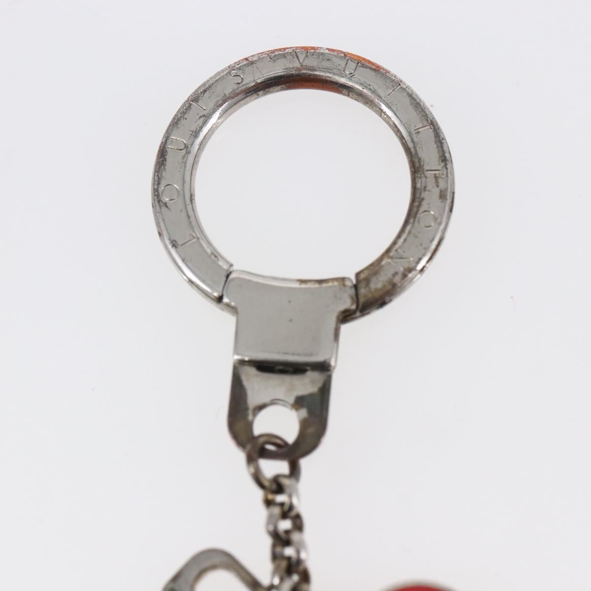 LOUIS VUITTON Monogram Porte Cles Pastille metal Silver M65381 LV Auth 154894