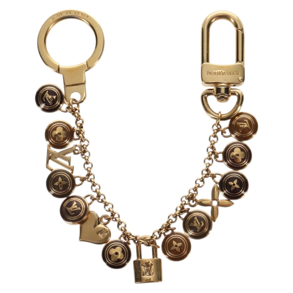 LOUIS VUITTON Porte Cles Chainne Pastille Key Holder Metal M65386 Auth 154895M