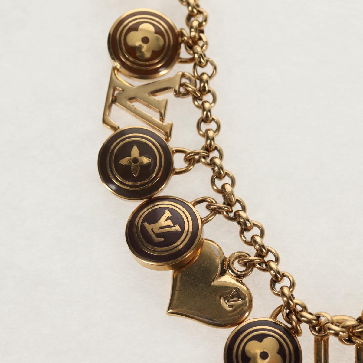 LOUIS VUITTON Porte Cles Chainne Pastille Key Holder Metal M65386 Auth 154895M